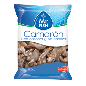 Camarón con cáscara clasificación mix 227 g